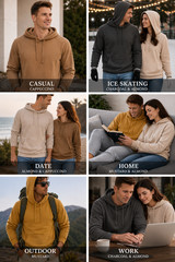 100% Combed Cotton Lightweight Charcoal Hoodie Garment Dyed Pullover All Seasons