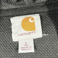 Carhartt Hoodie Mens Large Tall Black Full Zip Hooded Pockets Lined Heavyweight