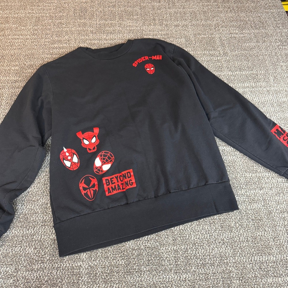 Marvel Spider-Man Beyond Amazing 60th Anniversary Black Sweatshirt Mens Small