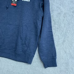 CAT Men’s M Blue Embroidered Logo Hoodie Self-Lined Hood & Kangaroo Pocket N0302