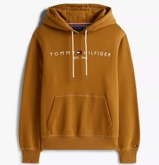 Tommy Hilfiger Men’s Regular Fit Embroidered Tommy Logo Fleece Pullover Hoodie