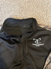 TrueTimber Camo Men’s L Black Camo 1/4 Zip Pullover Fleece Sweatshirt