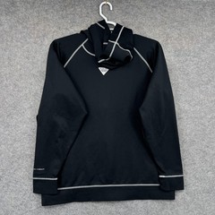 Columbia Hoodie Sweatshirt Mens Large Black Full Zip Lightweight Breathable