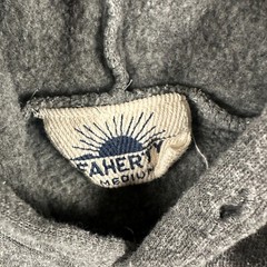 Faherty Marthas Vineyard Hoodie Medium Pullover Rayon Blend Double Sided Logo