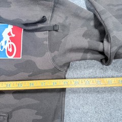 Independent Trading Florida NICA Cycling Camo Hoodie Small Black Gray Camouflage