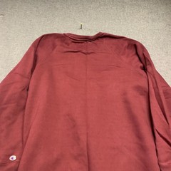 Champion Unisex Sweatshirt L Maroon Authentic Athleticwear Crewneck Script Logo