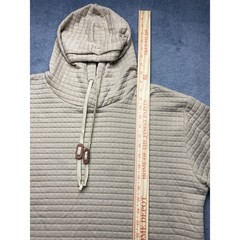 Vogue Sport Fashion Hoodie Size XL Beige Quilted Very Soft 100% Polyester