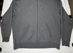 Champion Authentic Men’s Hoodie Fleece Full Zip Front Pockets Size XXL Grey