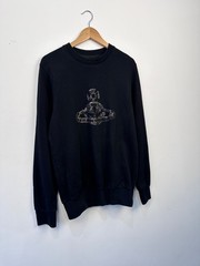 Vivienne Westwood MAN Black Sweatshirt Orb Logo Size L