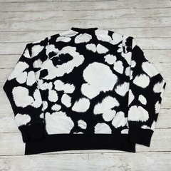 Nike Sweatshirt Mens M Black White Sport Cloud Print DM6915-010 Logo