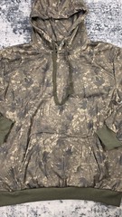 Men’s Camouflage Pullover Hoodie Green Brown Hunting Camo Fleece Size XL