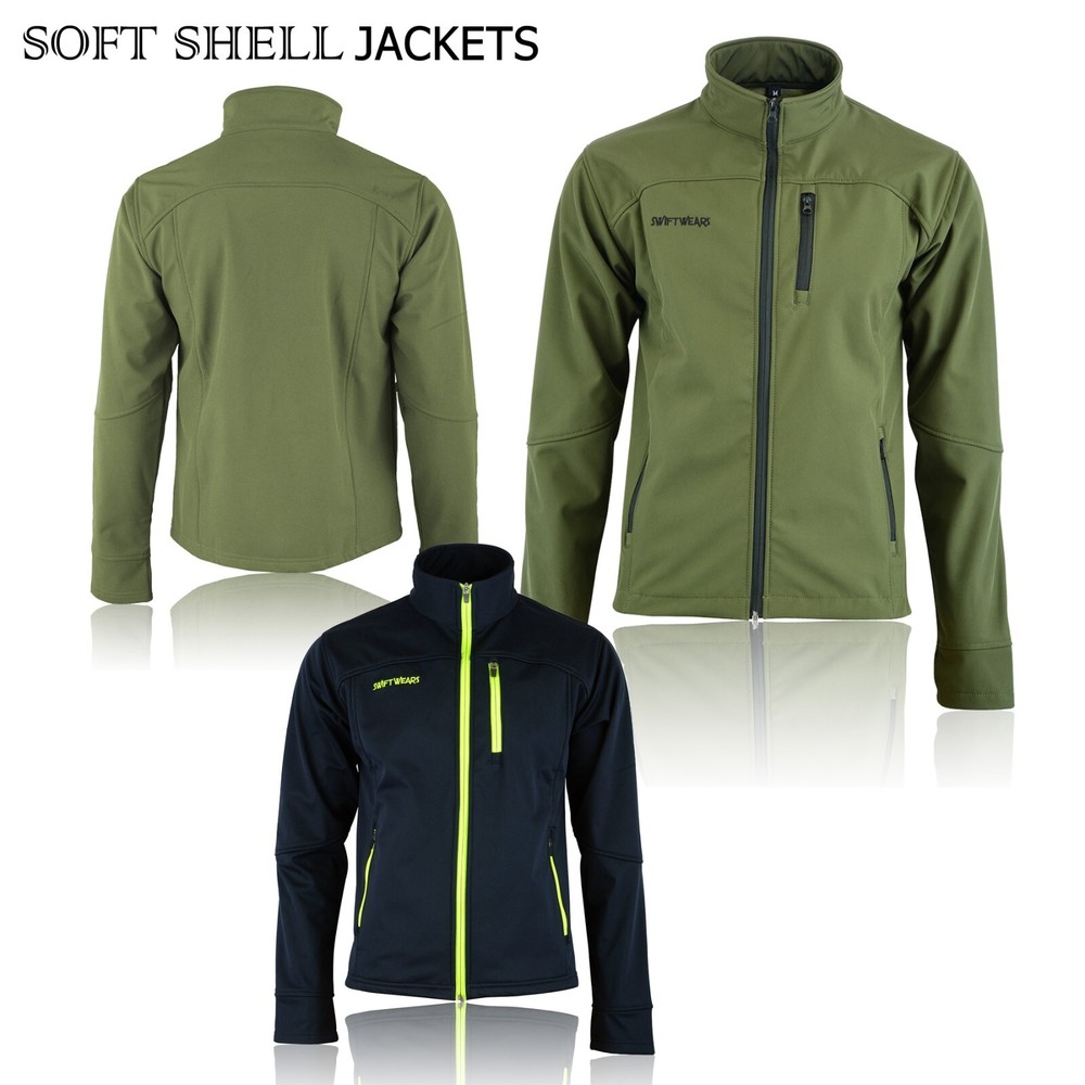 Men’s Soft Shell Fleece Jacket Waterproof Outdoor Work Windproof Casual Jackets