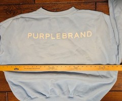 PURPLE BRAND Men’s Sky Blue Heavy Cotton Sweatshirt Size Medium