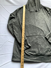 rbx Mens Grey lightweight hoodie polyester spandex size M