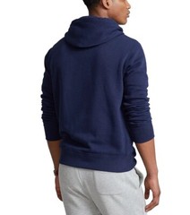 Polo Ralph Lauren Men VTG Equestrian Horse Riding Graphic Fleece Hoodie Navy