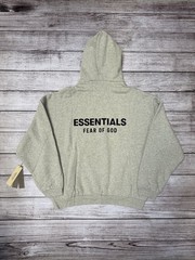NEW Fear of God Essentials Fleece Hoodie (FW24) Light Heather Gray Sz XXS-XL
