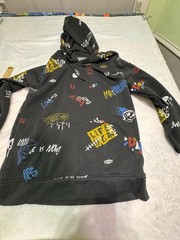 Brooklyn Cloth Hoodie Men Size M Black Sweatshirt Hip Hop Back To School Doodle