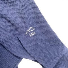 Swannies Hoodie Men’s XL Navy Blue Waffle Textured Snap Performance Sweater