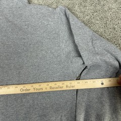 Ed Hoodie Mens Medium Gray Tree Logo Graphic Fleece Pullover Sweatshirt