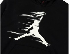 *NEW* MEN Nike JORDAN MVP FLEECE PULL OVER HOODIE BLACK/IRON GREY (FV7227 010)👍