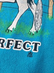 Vtg Nobody’s Perfect Funny Cow Udder Jerzees Sweatshirt Large**see Description**