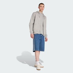 adidas Trefoil Essentials Full-Zip Hoodie Grey
