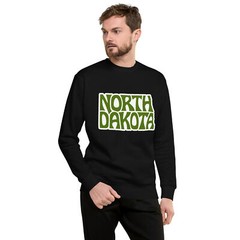 Retro North Dakota NDSU UND Green Unisex Sweatshirt S,M,L,XL,2X,3X