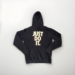 Nike Just Do It Fleece Pull Over Hoodie Sweatshirt Black Men’s Size Small