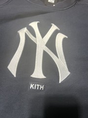 Kith x New York Yankees MLB Crewneck Sweatshirt Men XXL Navy w/ Gray Logo FW20