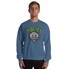 Wolves Basketball Retro Minnesota Unisex Sweatshirt S,M,L,XL,2X,3X
