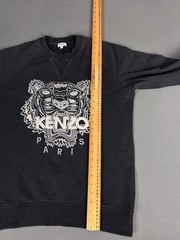 Kenzo Paris Tiger Sweatshirt Black Embroidered Logo Jumper Mens Medium Portugal