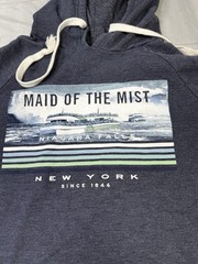 Maid Of The Mist Niagara Falls Green Blue 84 Heather Charcoal Large New York EUC