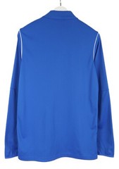 Nike Dri-Fit Sweatshirt Mens M SPORTS Zip Pockets Blue Logo