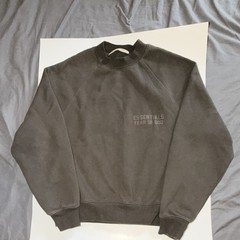 Essentials Fear of God Men’s Gray Crewneck Pullover Sweatshirt Logo XXS