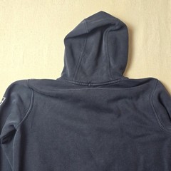 Nike Black White Long Sleeve Pullover Embroidered Logo Hoodie Men’s Small Flaw