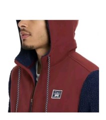 HURLEY Men’s Sherpa Anorak Half Zip Pullover Hoodie, Size Large, Obsidian NWT