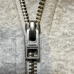 Harley Davidson Hoodie Mens L Grey Quilted Full Zip Jacket 2015 Motorcycle