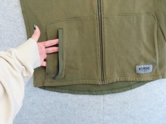 Chrome Industries Hoodie Mens Large Green Full Zip Fleece Cycling Jacket