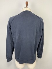 Diesel Blue Big Logo Long Sleeve Comfort Men’s Basic Cotton Sweatshirt Sz M
