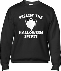 Halloween Spirit Costume Party Trick or Treat Drunk Ghost Funny Mens Sweatshirt