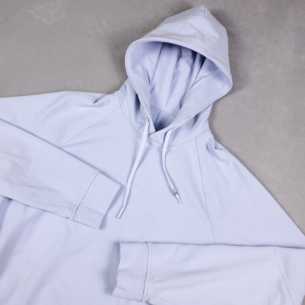 Lululemon City Sweat Pullover Hoodie French Terry Chambray Blue Purple S Flawed