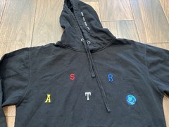 Travis Scott Astroworld Hoodie Sweatshirt Scattered Letter Size Large