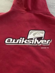 Vintage Quiksilver Hoodie y2k baggy skate Surf 2000s Surfing Fits Large