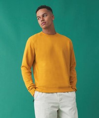 Mens Sweatshirts Plain Crew Neck Fleece Lined Pullover Jumpers AWDis