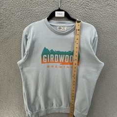 Farm Fresh Girdwood Brewing Sweatshirt Men Small Grey Organic Cotton Sustainable