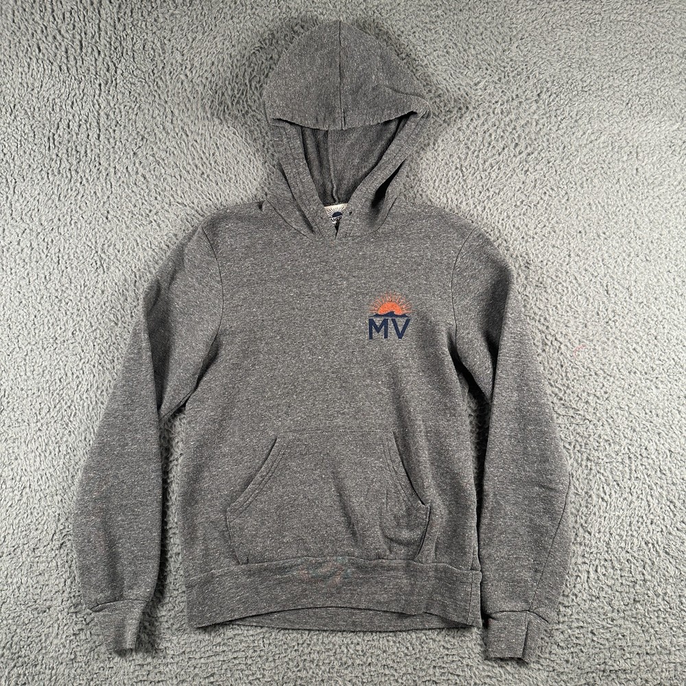 Faherty Marthas Vineyard Hoodie Medium Pullover Rayon Blend Double Sided Logo