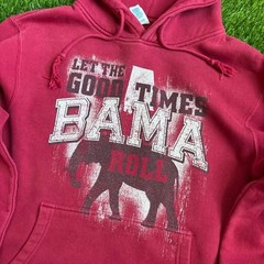 Unbranded Men’s Burgundy and Red Hoodie