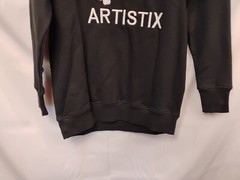 NWT Artistix Mens Small S Lion Black/White Pullover Long Sleeve Sweatshirt $135
