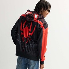 Mens Miles Morales Spiderman Hoodie Mask Cosplay Halloween Costume S M L XL XXL