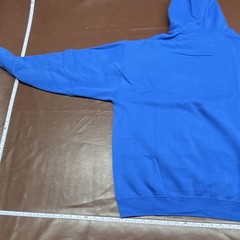Men’s XL Blue Pullover Fleece Hoodie Drawstring Kangaroo Pocket Blank Fruit Loom